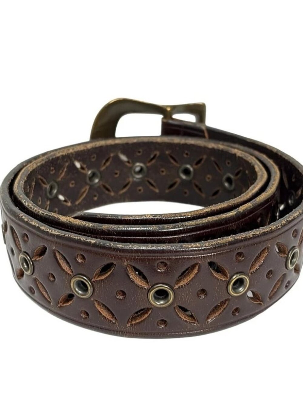 Burberry Blue Label - Dark Brown Leather Hardware Belt - Picture 2 of 4